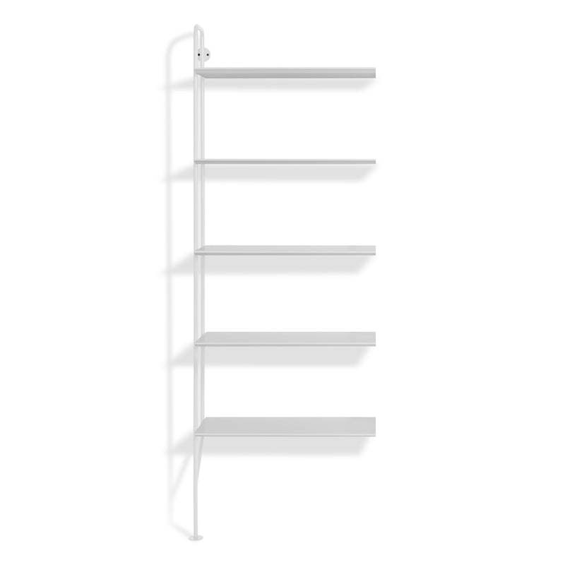 Hitch Add-on Bookcase in White - Angle 1