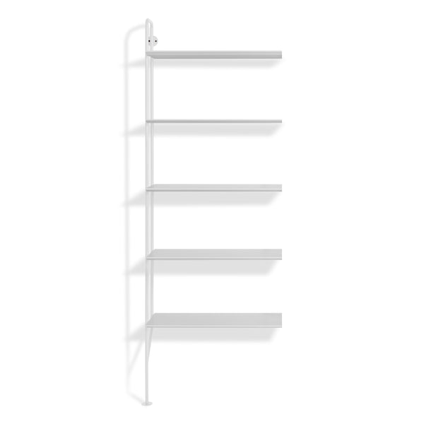 Hitch Add-on Bookcase in White - Angle 1