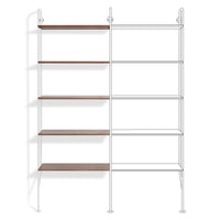 Hitch Add-on Bookcase in Walnut - Angle 3