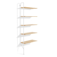 Hitch Add-on Bookcase in White Oak - Angle 3