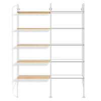 Hitch Add-on Bookcase in White Oak - Angle 2