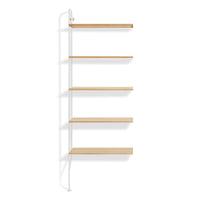 Hitch Add-on Bookcase in White Oak - Angle 1