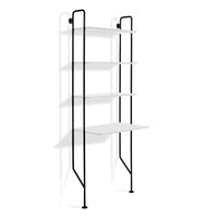 Hitch Bookcase and Desk in White - Angle 4