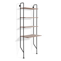 Hitch Bookcase and Desk in Walnut - Angle 3