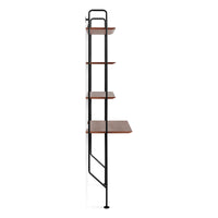 Hitch Bookcase and Desk in Walnut - Angle 4