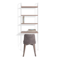 Hitch Bookcase and Desk in Walnut - Angle 6