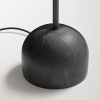 Hightop Floor Lamp en White / Black Marble - ángulo 8