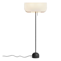 Hightop Floor Lamp en White / Black Marble - ángulo 4