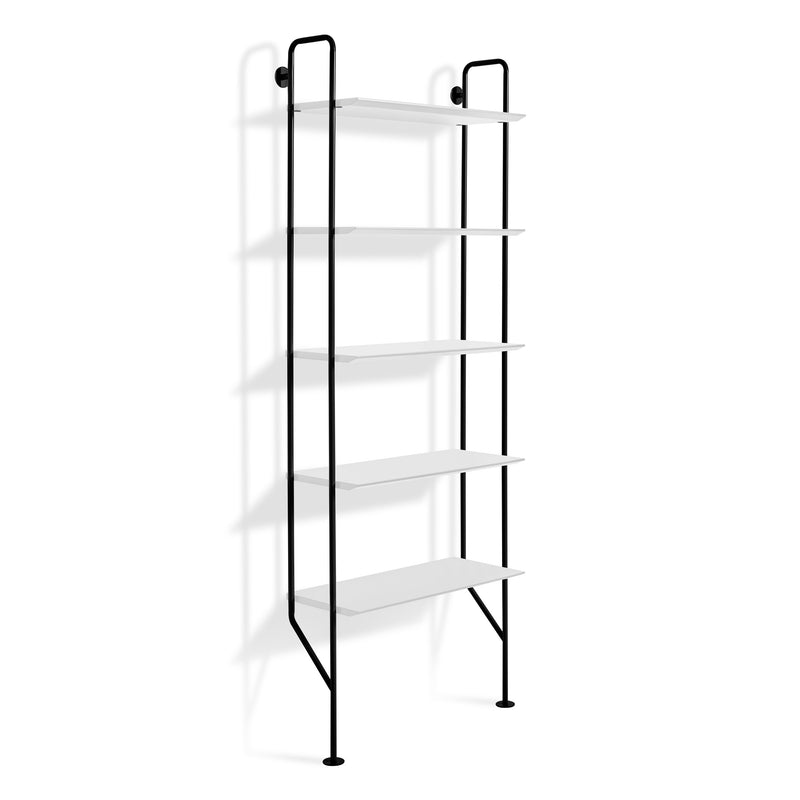 Hitch Bookcase in White - Angle 2