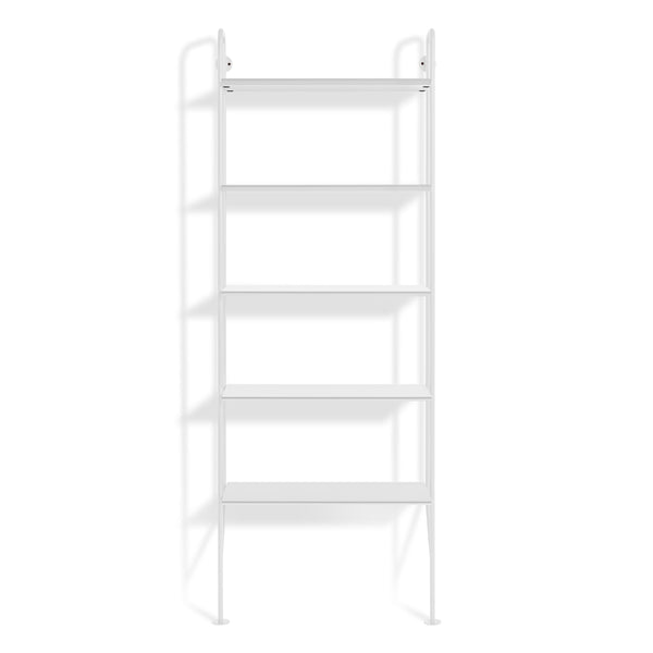 Hitch Bookcase in White - Angle 1