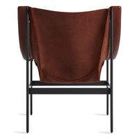 Heyday Lounge Chair in Chestnut Leather - Angle 9