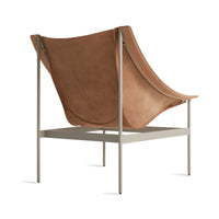 Heyday Lounge Chair in Sand Leather - Angle 5