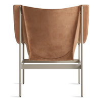 Heyday Lounge Chair in Sand Leather - Angle 6