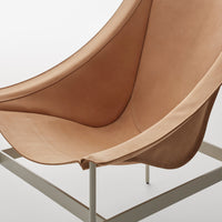 Heyday Lounge Chair in Sand Leather - Angle 7