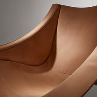 Heyday Lounge Chair in Sand Leather - Angle 8