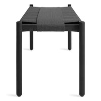 Invitation 48&quot; Bench in Black on Ash - Angle 6