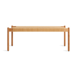 Invitation 48" Bench in White Oak - Angle 1