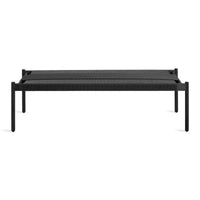 Invitation 64&quot; Bench in Black on Ash - Angle 2