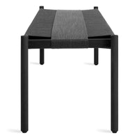 Invitation 64&quot; Bench in Black on Ash - Angle 6