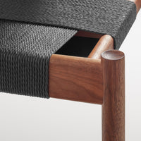 Invitation 64&quot; Bench in Walnut - Angle 8