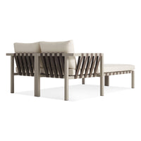 Jibe Outdoor Daybed in Grey / Sunbrella Canvas - Angle 5