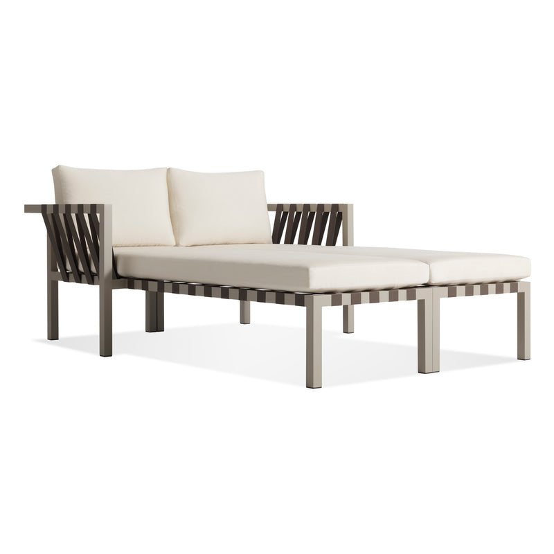 Jibe Outdoor Daybed in Grey / Sunbrella Canvas