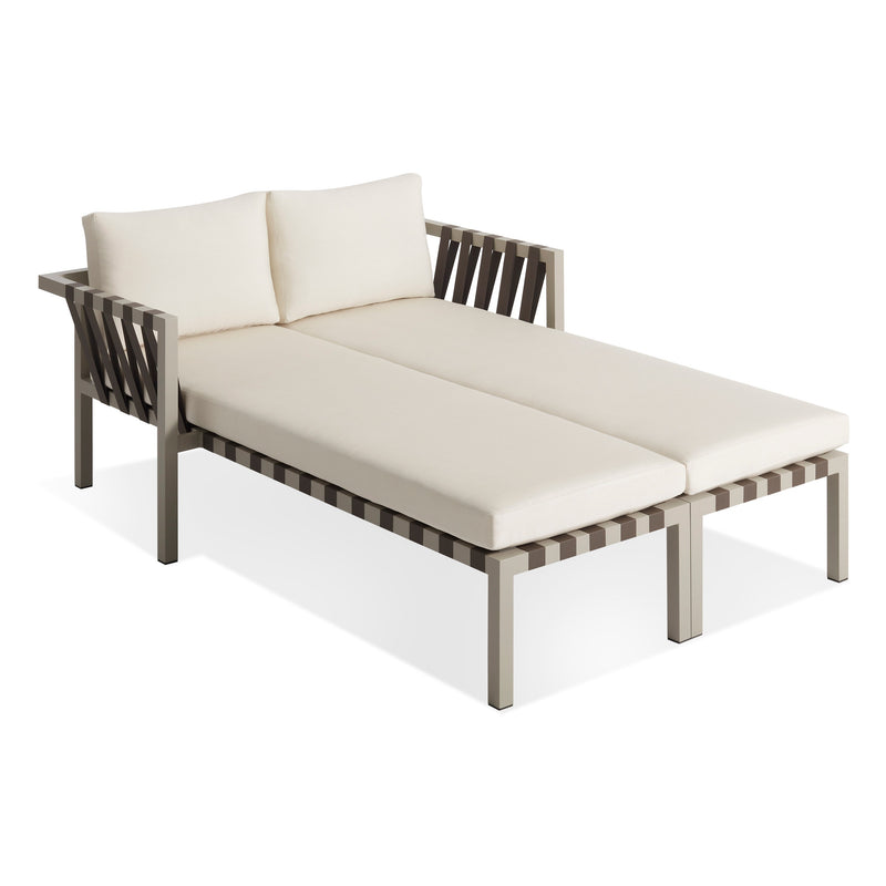 Jibe Outdoor Daybed in Grey / Sunbrella Canvas