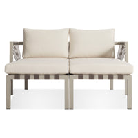 Jibe Outdoor Daybed in Grey / Sunbrella Canvas - Angle 3