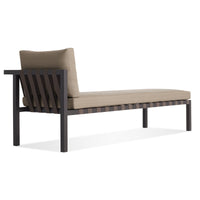Jibe Outdoor Sun Lounger in Carbon / Sunbrella Taupe - Angle 5