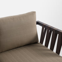 Jibe Outdoor Sun Lounger in Carbon / Sunbrella Taupe - Angle 8