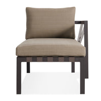 Jibe Outdoor Sun Lounger in Carbon / Sunbrella Taupe - Angle 4