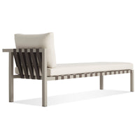 Jibe Outdoor Sun Lounger in Grey / Sunbrella Canvas - Angle 5