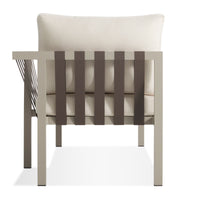 Jibe Outdoor Sun Lounger in Grey / Sunbrella Canvas - Angle 7