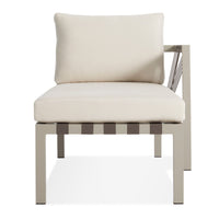 Jibe Outdoor Sun Lounger in Grey / Sunbrella Canvas - Angle 4