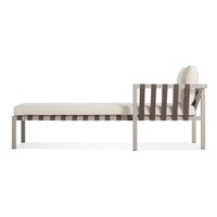 Jibe Outdoor Sun Lounger in Grey / Sunbrella Canvas - Angle 6