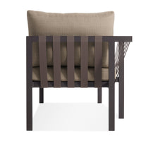 Jibe Outdoor Sun Lounger in Carbon / Sunbrella Taupe - Angle 7