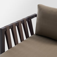 Jibe Outdoor Sun Lounger in Carbon / Sunbrella Taupe - Angle 8