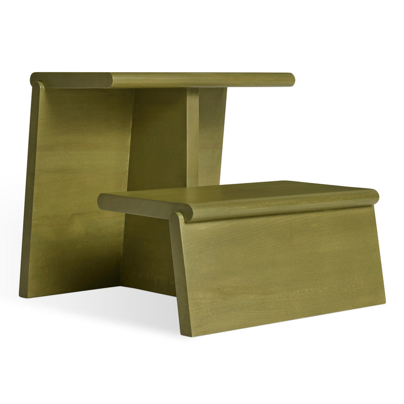 Jut Step Stool in Loden - Angle 1