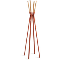 Splash Coat Rack in Tomato - Angle 1