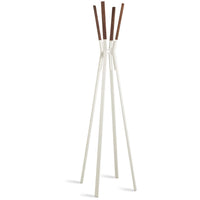 Splash Coat Rack in White - Angle 1