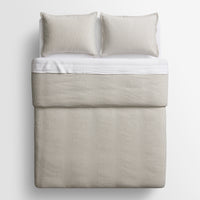 Kimball Stripe Duvet Set in Charcoal / White Stripe - Angle 11
