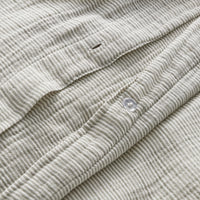 Kimball Stripe Duvet Set in Charcoal / White Stripe - Angle 10