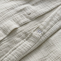 Kimball Stripe Duvet Set in Charcoal / White Stripe - Angle 10