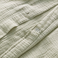 Kimball Stripe Duvet Set in Loden Green / Putty Stripe - Angle 10