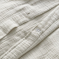 Kimball Stripe Duvet Set in White / Putty Stripe - Angle 10