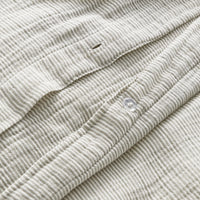 Kimball Stripe Duvet Set in White / Putty Stripe - Angle 10