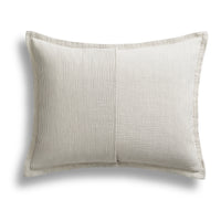 Kimball Stripe Duvet Set in White / Putty Stripe - Angle 5