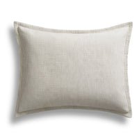 Kimball Stripe Duvet Set in White / Putty Stripe - Angle 4