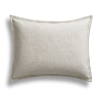 Kimball Stripe Duvet Set in White / Putty Stripe - Angle 4