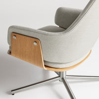 Lock Lounge Chair in Maharam Mode in Clavicle - Angle 6